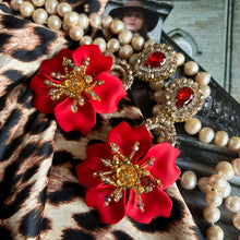 Load image into Gallery viewer, Corina Earrings - Maxi - Red