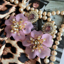 Load image into Gallery viewer, Corinna Earrings - Lilac and Rosé Earrings
