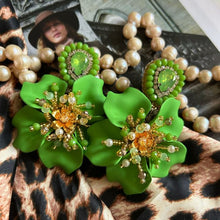 Load image into Gallery viewer, Corinna Earrings - Green