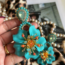 Load image into Gallery viewer, Corina Earrings - Maxi - Turquoise