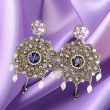 Load image into Gallery viewer, LILAC & ROSE - FRIVOLITE EARRINGS