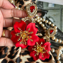 Load image into Gallery viewer, Corina Earrings - Maxi - Red