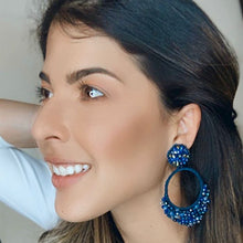 Load image into Gallery viewer, FEDRA Earrings in Midnight Blue