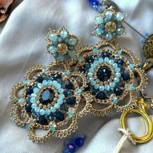 Load image into Gallery viewer, BLUE SHADES - FRIVOLITE EARRINGS
