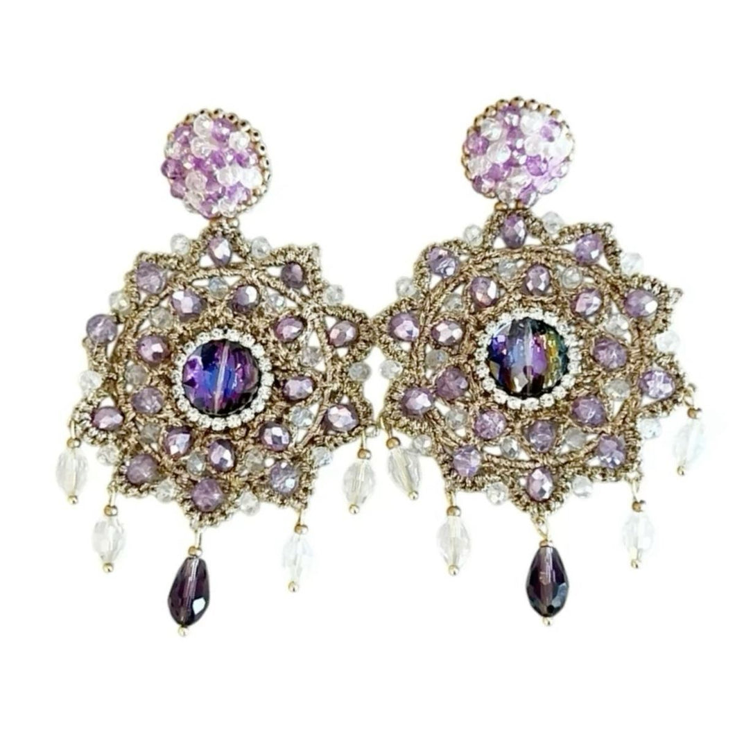 LILAC & ROSE - FRIVOLITE EARRINGS