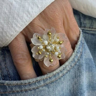 FLOWER RING - TRANSPARENT