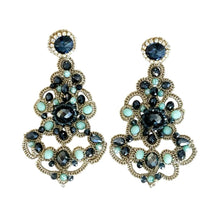 Load image into Gallery viewer, STATEMENT BLUE SHADES - FRIVOLITE EARRINGS
