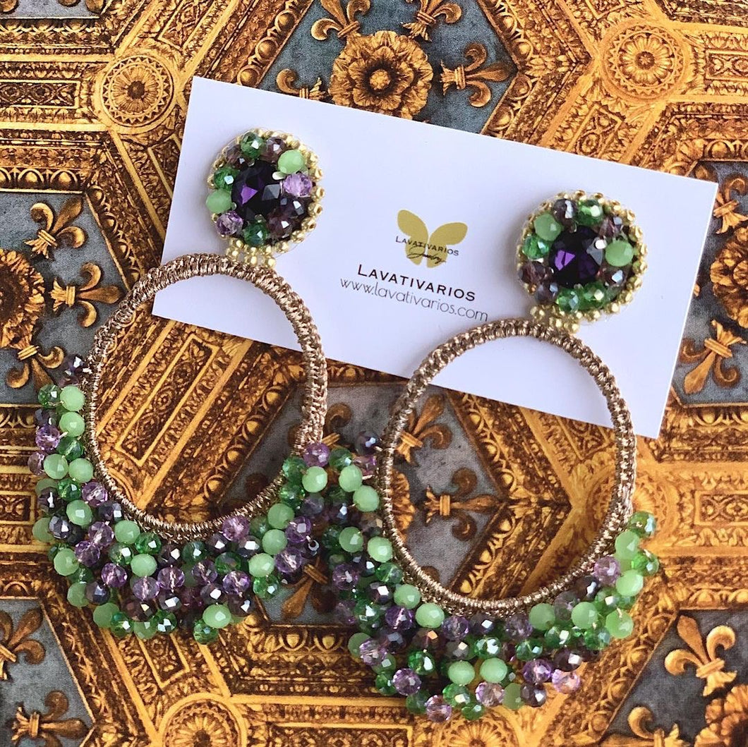 FEDRA Earrings in Spring Lilac Color